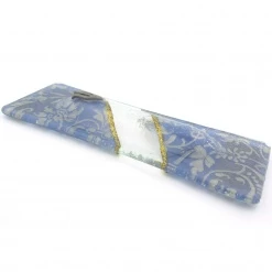 Blue-Floral-and-Gold-Stripe-Glass-Mezuzah-141210-1