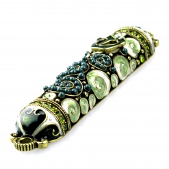 Crystal-and-Pearl-Mezuzah-in-Green-441234-2