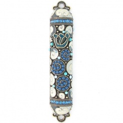 Crystal-and-Pearl-Mezuzah-in-Sapphire-441221-1