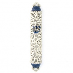 Filigree-Mezuzah-in-Blue-and-Silver-011271-1