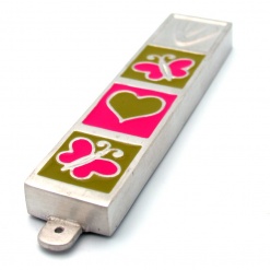 Green-and-Pink-Butterfly-Childrens-Mezuzah-423215-2
