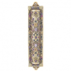 Intricate-Mezuzah-with-Amethyst-012049-1