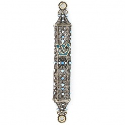 Lace-Crystals-Mezuzah-in-Blue-441218-1