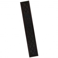 Mezuzah with Rhombus Patterned Leather - Large
