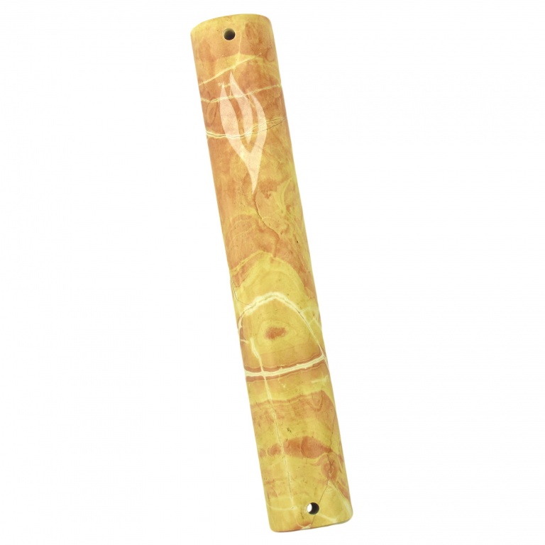 Natural Marble Mezuzah Extra Large