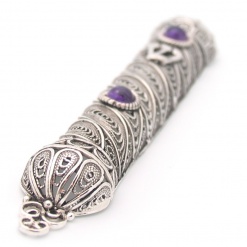 Sterling-Silver-Filigree-with-Amethyst-Mezuzah-464037-2