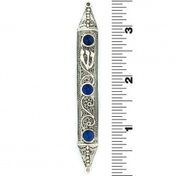 Sterling-Silver-Filigree-with-Sapphire-Persian-Mezuzah-464015-1