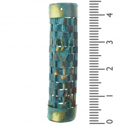 Weave-Mezuzah-with-Patina-12145G-1