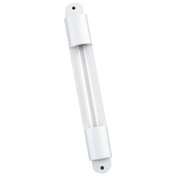 White Wooden Mezuzah With Glass Display - 2XL